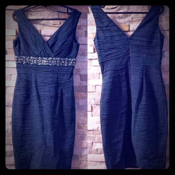 ELIZA J Emerald Green Party Dress w Emebellish - Picture 1 of 5